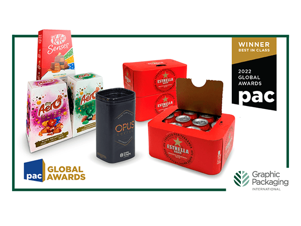 Graphic Packaging International's products that won the PAC Global Awards