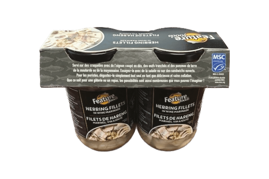 Feature Foods Introduces EnviroClip™ Duo - Beam for new two-jar multipack of MSC-certified pickled herring