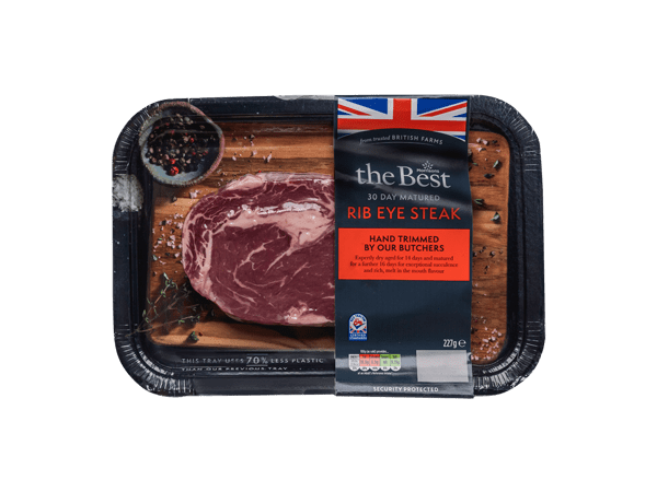 UK grocery retailer Morrisons introduces new pressed board tray for their steak portfolio